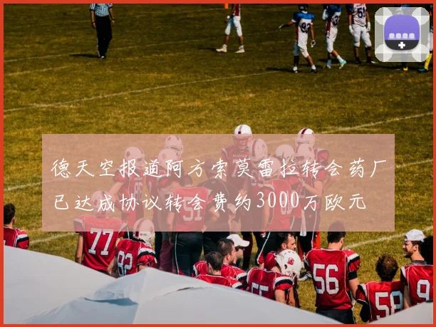 德天空报道阿方索莫雷拉转会药厂已达成协议转会费约3000万欧元